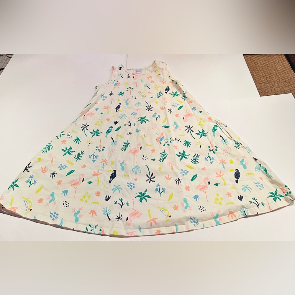 Hanna Andersson Tank Dress with Tropical Print Size: 150 (12)